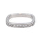 Bague 47 Bague Demi alliance Or blanc Diamant 58 Facettes 4608578CN