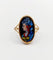 Bague 55 Bague Art nouveau Limoges plaque émaillée profil féminin en or 18k 58 Facettes A06418