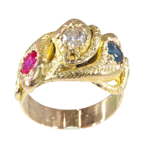Bague 57 Trois serpents, trois joyaux : un conte d'intrigue victorienne 58 Facettes 22152-0306