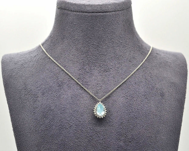 Collier Collier avec topazes et diamants 58 Facettes 10444