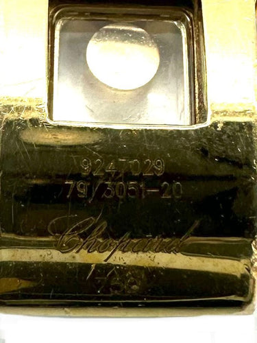 Collier CHOPARD. Collection "Happy Diamonds", collier or jaune 18K et diamants 58 Facettes