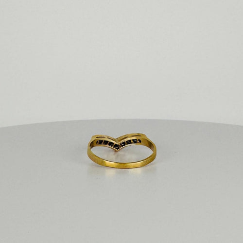 Bague 57 Bague vintage avec saphirs bleus 58 Facettes 2503040