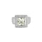 Bague 52 A.ROURE - Bague or blanc, aigue-marine et diamants 58 Facettes 240557