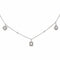 Collier Messika Collier Trio My twin Or blanc Diamant 58 Facettes 4914822RV