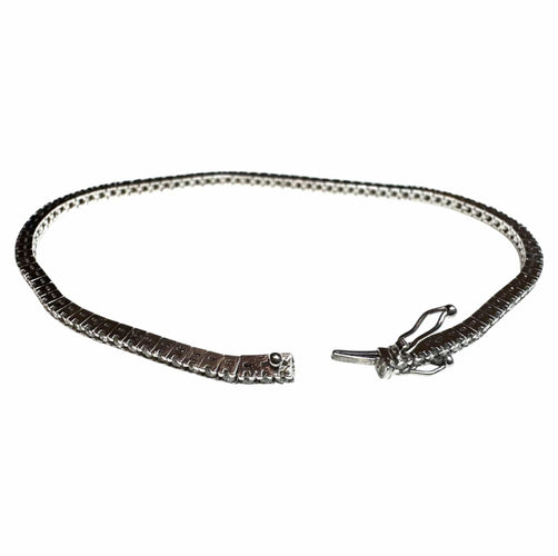 Bracelet Bracelet Tennis Diamants 1.86ct – Or blanc 18K – 8.2g 58 Facettes