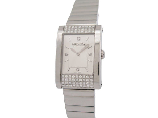 Montre vintage montre BOUCHERON reflet icare 34 mm quartz classique acier diamant 58 Facettes 268397