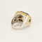 Bague 55 MARINA B - Bague bicolore or jaune et or blanc topaze citrine 58 Facettes