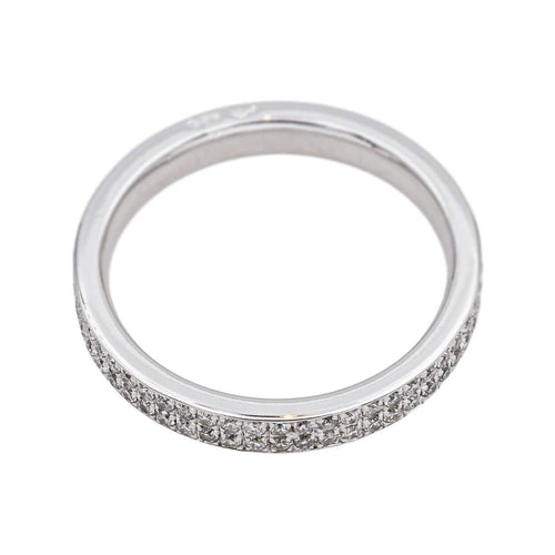 Bague 52 Bague Alliance américaine Or blanc Diamant 58 Facettes 4084161CN