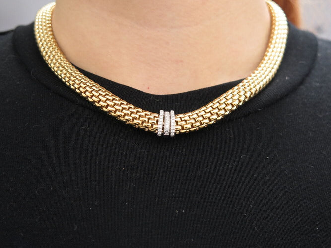 Collier collier FOPE panorama 43068167 diamants or jaune 18k 69.5gr 58 Facettes 270342