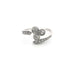 Bague 51 Bague en platine avec diamants 58 Facettes