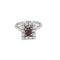 Bague 53 Bague en or blanc, grenat almandin et diamants 58 Facettes SQU3590