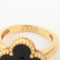 Ring 50 Van Cleef & Arpels - Ring Vintage Alhambra aus Gelbgold und Onyx 58 Facettes