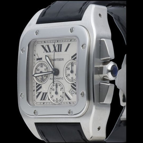 Montre Cartier Montre Santos 100 Xl Chronograph 58 Facettes MT42142