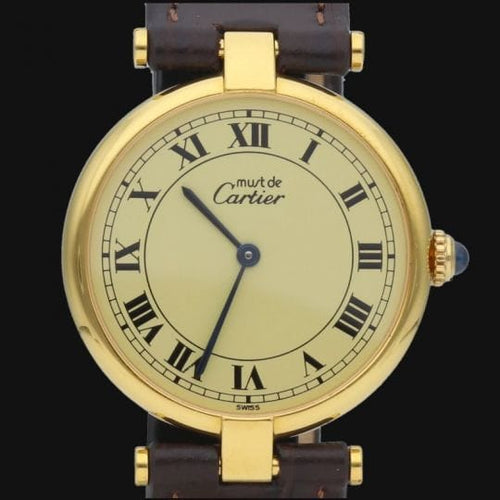 Montre Cartier Montre Must Vendome Vermeil 58 Facettes MT44362