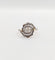 Bague 43 Bague tourbillon antique en or 18k et platine, diamant ancien 0,30 ct et roses 58 Facettes A06352
