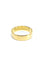 Bague 63 Alliance homme incurvée large en or champagne 18 carats 58 Facettes