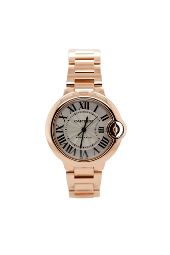Montre Cartier - Montre Ballon Bleu Or Rose - 33 mm 58 Facettes 1.0000922/1