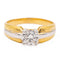 Bague 56 Bague Solitaire Or jaune, Or blanc Diamant 58 Facettes 578381CD