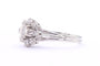 Bague 54 Bague Années 70 en or blanc sertie de diamants 58 Facettes B403