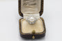 54 Platinum ring with pearl and diamonds 1.00ct, mid-20th century 58 Facettes 11328