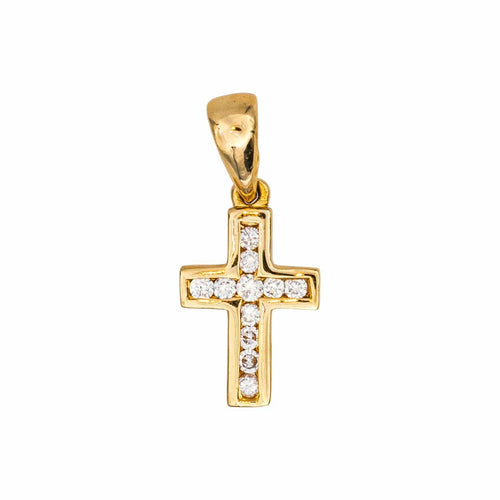 Pendentif Pendentif Croix Or jaune Diamant 58 Facettes 4801532CN
