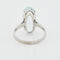 Bague 56 Bague Or Blanc - Aigue Marine 58 Facettes RÉF 3009/20