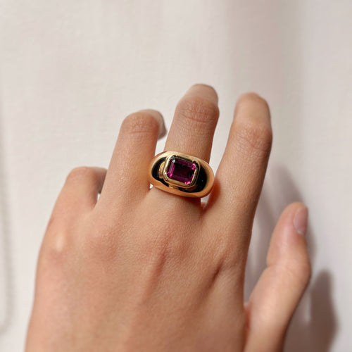 Bague 53 Bague Or Jaune & Grenat Rhodolite 58 Facettes 250053SP