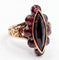 Bague 58 Bague marquise antique or rose 18k grenats sur paillons (circa 1890) 58 Facettes A05967