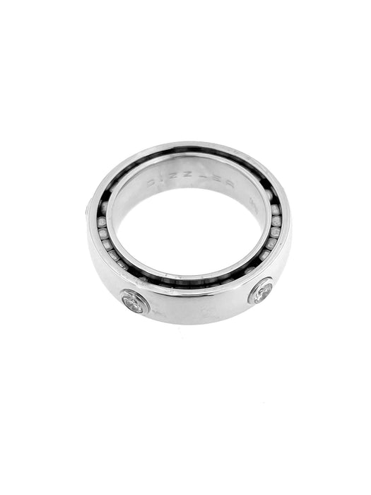 Bague 54.5 BUCHERER - bague Dizzler en or blanc avec diamants 58 Facettes