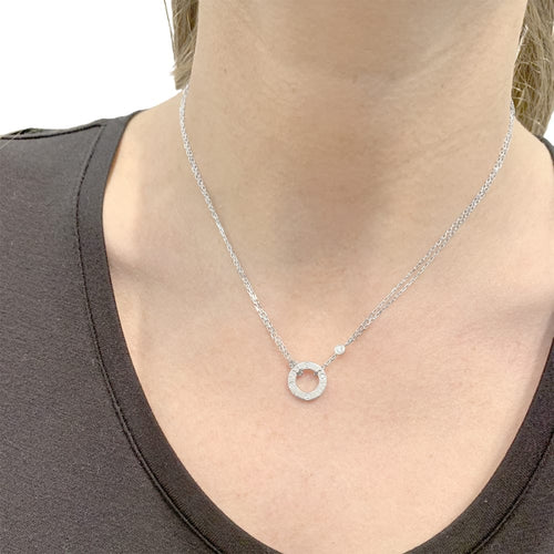 Collier Collier Cartier, « Love», or blanc, diamants. 58 Facettes 35189