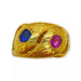 Bague 56 Bague double anneau or jaune empierrée 58 Facettes 330066220