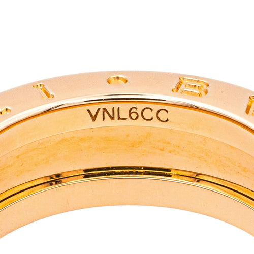 Bague 53 Bulgari Bague B.Zéro1 Or rose, Céramique 58 Facettes 4167002RV