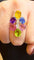 Bague 61 Bague multi pierres or jaune 18 carats 58 Facettes