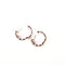 Boucles d'oreilles Boucles d'oreilles créoles diamants et diamants noirs en or blanc 58 Facettes