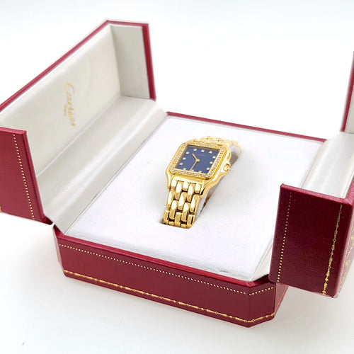 Montre CARTIER - Panthère watch Lapis Lazuli Dial, diamonds 58 Facettes