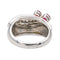 Bague 51 Bague Or blanc, Platine Rubis, Diamant 58 Facettes 578014CD