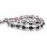 Bracelet Bracelet en or blanc 18 carats serti de saphirs et de diamants, 1973 G 58 Facettes