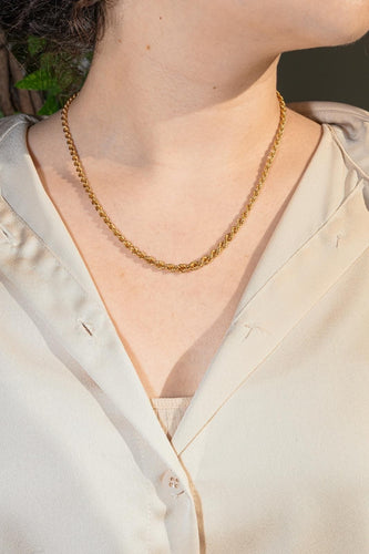 Collier Collier Maille torsadée Or jaune 58 Facettes 4723520CN