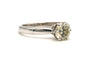 Bague 57 Bague Contemporaine or blanc sertie d'un diamant taille brillant (+- 1.25ct) 58 Facettes 23012