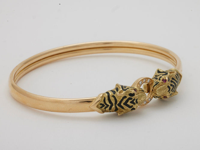 Bracelet Bracelet panthères 58 Facettes