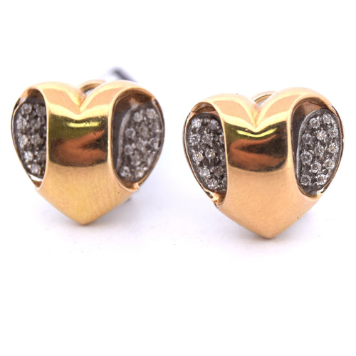 Boucles d'oreilles Boucles d'oreilles en or et diamants des années 1960 58 Facettes