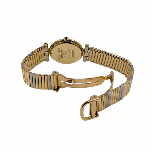 Bague Cartier Trinity Vendome Louis Cartier Trinity Date 83953 Three 18k golds with 3 Gold Strap + Folding Clasp Circa 1983 58 Facettes