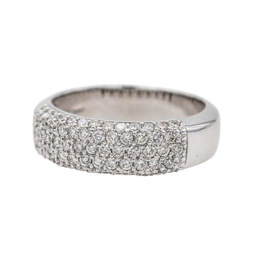 Bague 54 Bague Bandeau Or blanc Diamant 58 Facettes 3440604CN