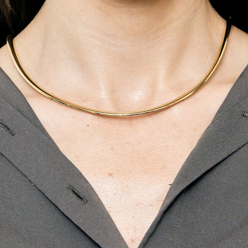 Collier Collier souple or jaune maille omega 58 Facettes RAM2632