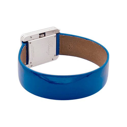 Montre Montre Poiray, "Ma Première",  acier et diamants sur cuir. 58 Facettes 34340