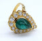 Bague Bague en or jaune avec émeraude 58 Facettes