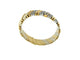 Bracelet Bracelet italien manchette or jaune et or blanc avec diamants 58 Facettes