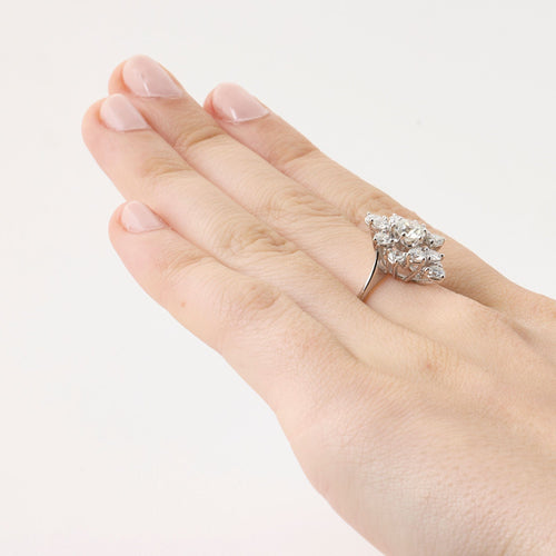 Bague 56 Bague vintage diamants 58 Facettes