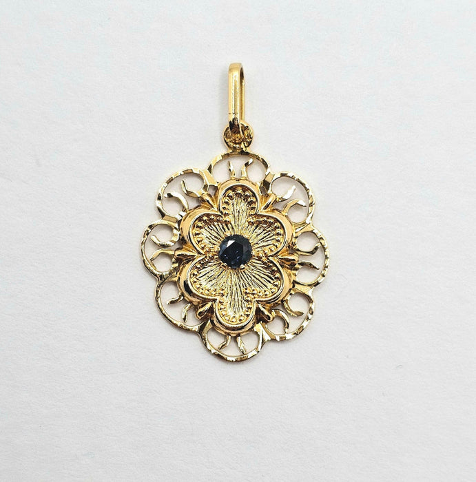 Pendentif Pendentif saphir or jaune 58 Facettes 614