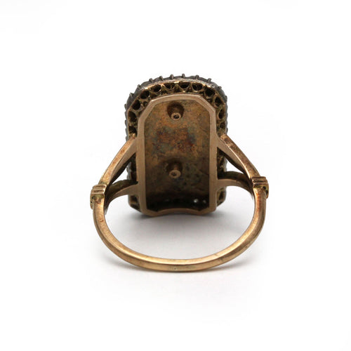 Bague 60 Bague XIXème - Or, Argent, Email et Diamants 58 Facettes 250259R